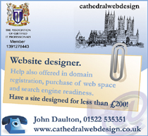 Cathedral Web Design advert